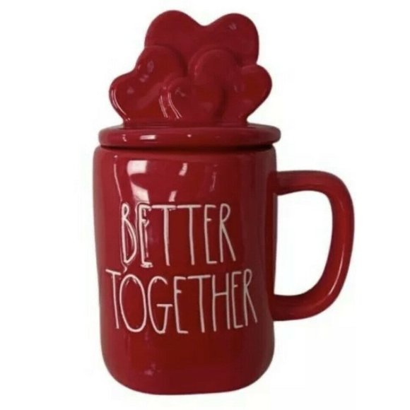 Rae Dunn Love Wedding‎ BETTER TOGETHER mug topper - Picture 1 of 3